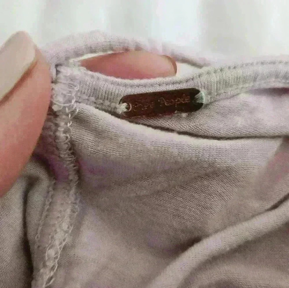Free people violet lavender scoop Is neck softing top summer yoga lounge sleep - Picture 5 of 8